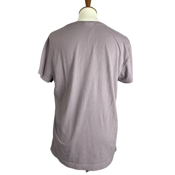 H&M Tshirt Mens Size M Dusty Purple Guitars Bikes Cars Graffiti - Picture 3 of 12